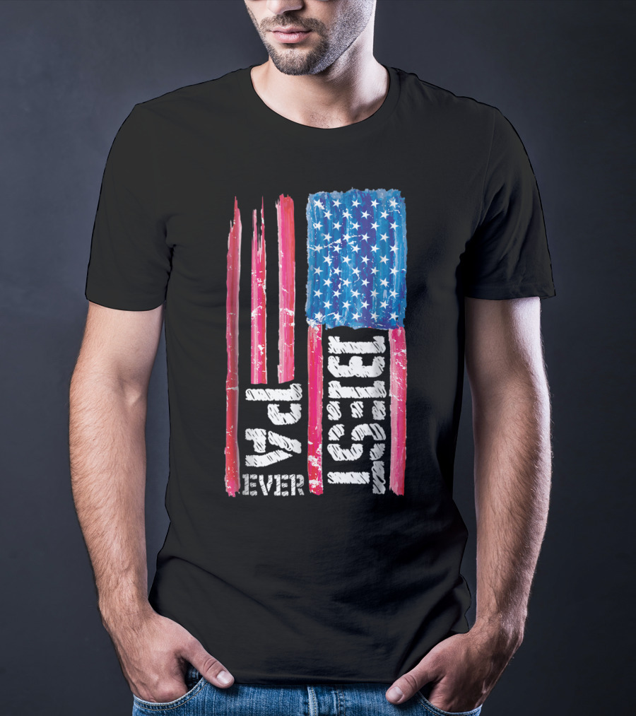 Best Pa Ever Distressed American Flag 93 T-Shirt