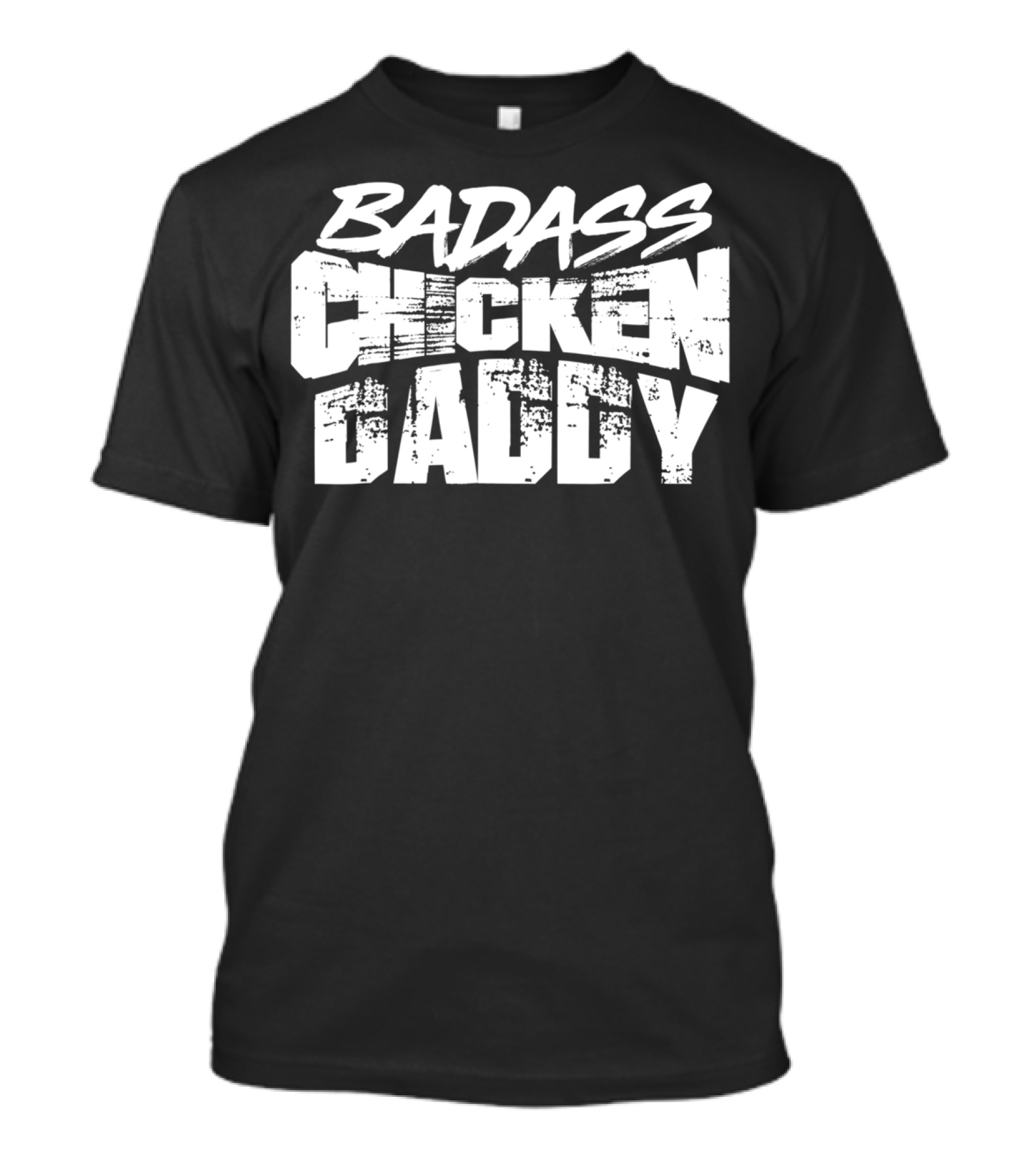 Badass Chicken Daddy Rooster Farmers24 Funny T-Shirt