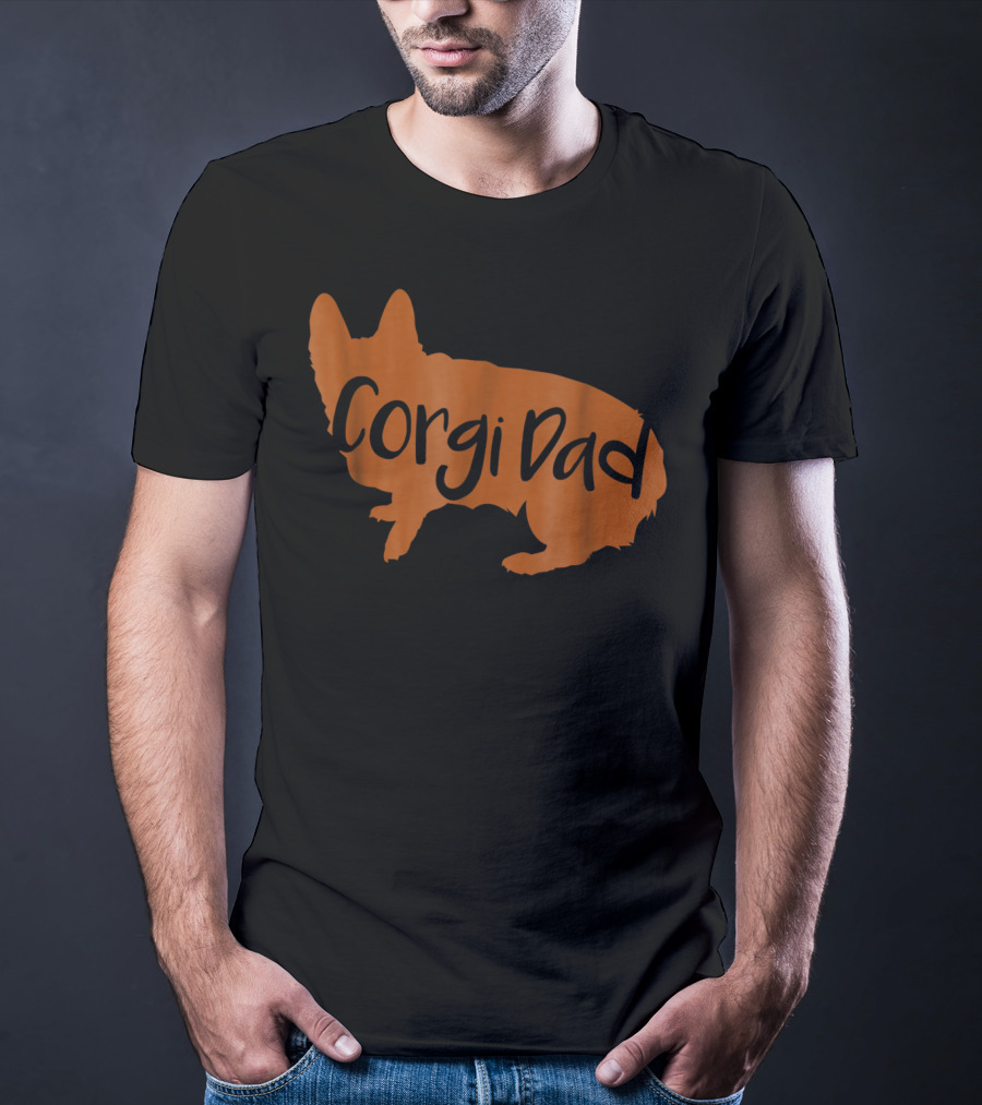 Corgi Dad Lover Dog T-Shirt