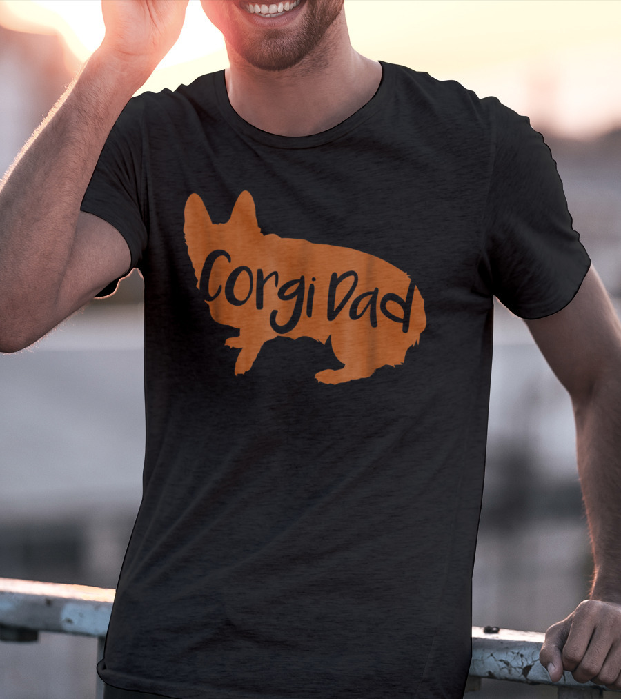 Corgi Dad Lover Dog T-Shirt