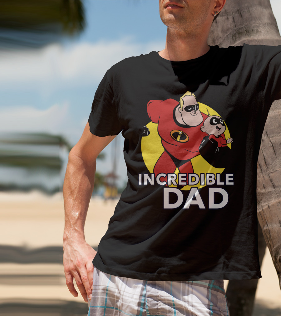 Disney Pixar Incredibles 2 Incredible Dad Jack Jack And Dad T-Shirt