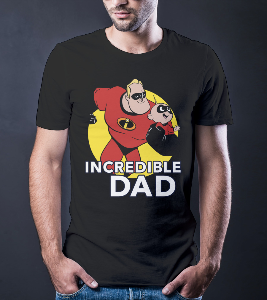 Disney Pixar Incredibles 2 Incredible Dad Jack Jack And Dad T-Shirt