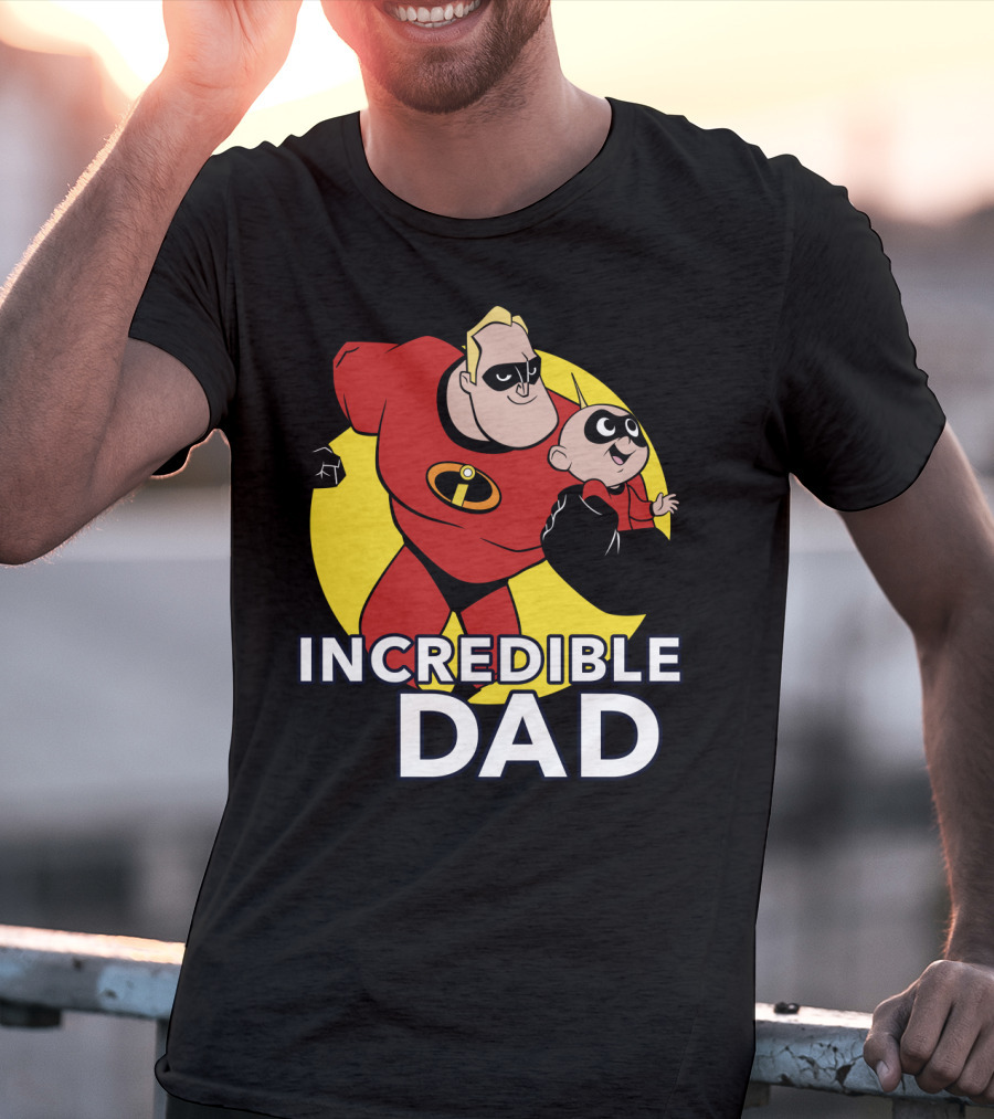 Disney Pixar Incredibles 2 Incredible Dad Jack Jack And Dad T-Shirt