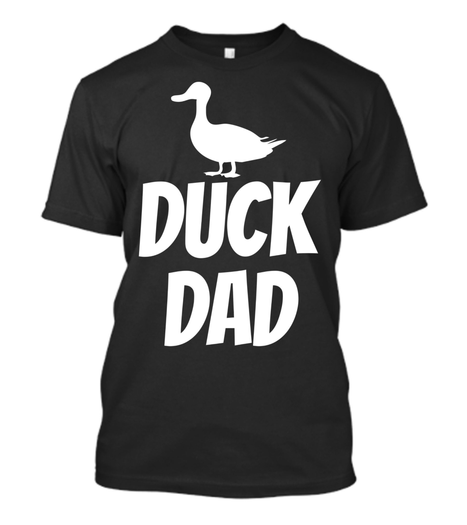 Duck Dad Funny Cute Duck Pet Black42 Duck Dad T-Shirt