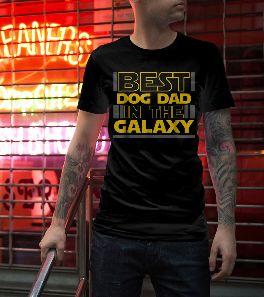 Best Dog Dad In The Galaxy Star Wars Inspired Father's Day T-Shirt