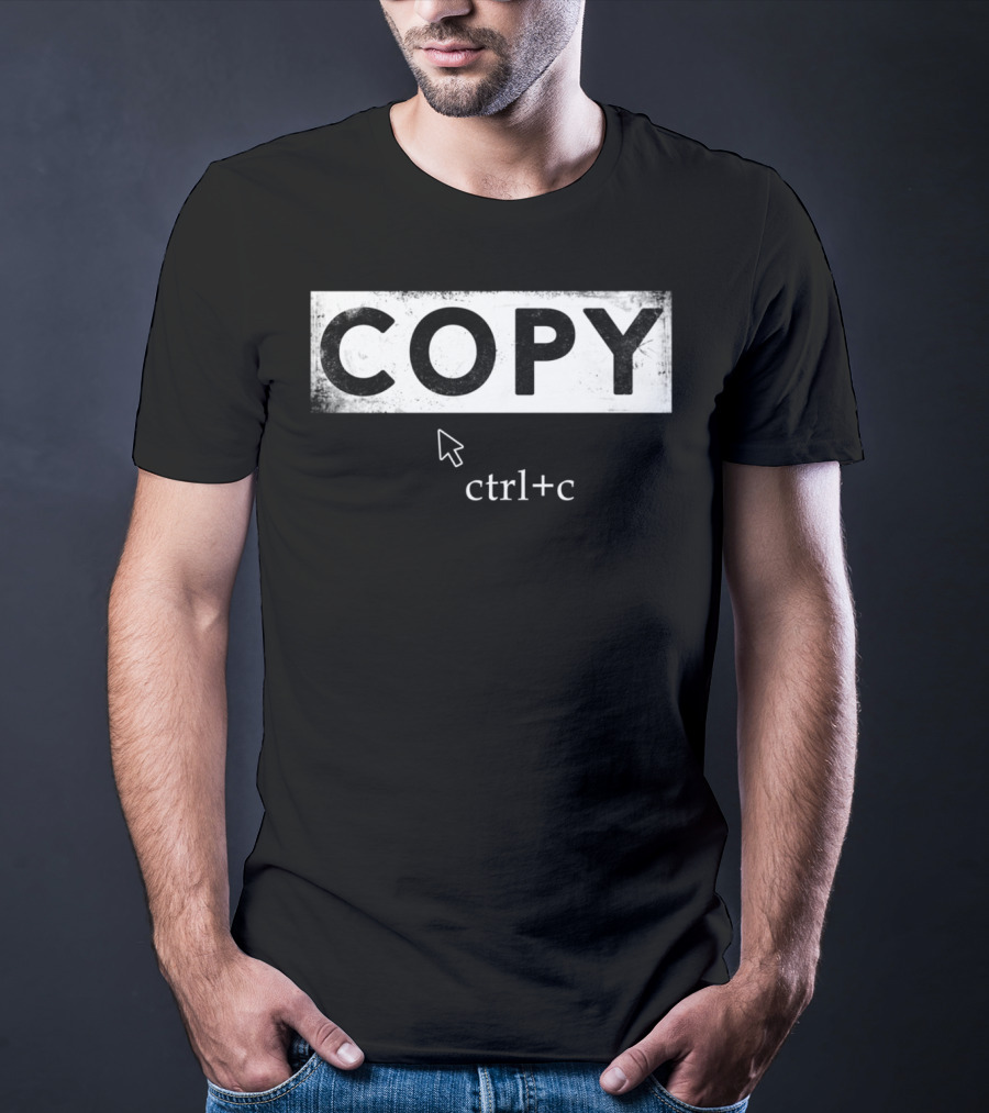 Copy Ctrl+C Dad And Son Keyboard Shortcut T-Shirt