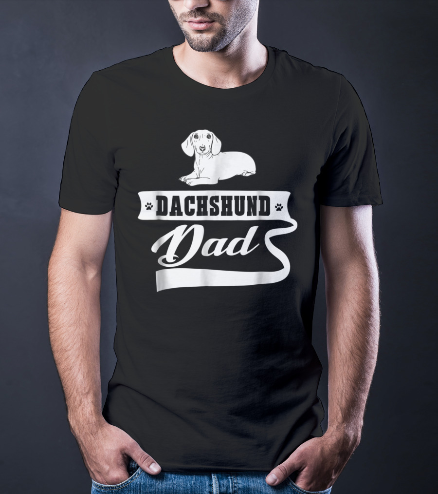 Dachshund Dad Dog Mens Animal Dogs Dachshund Dad T-Shirt