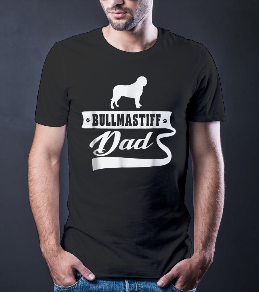 Bullmastiff Dad Dog Mens Animal Dogs T-Shirt