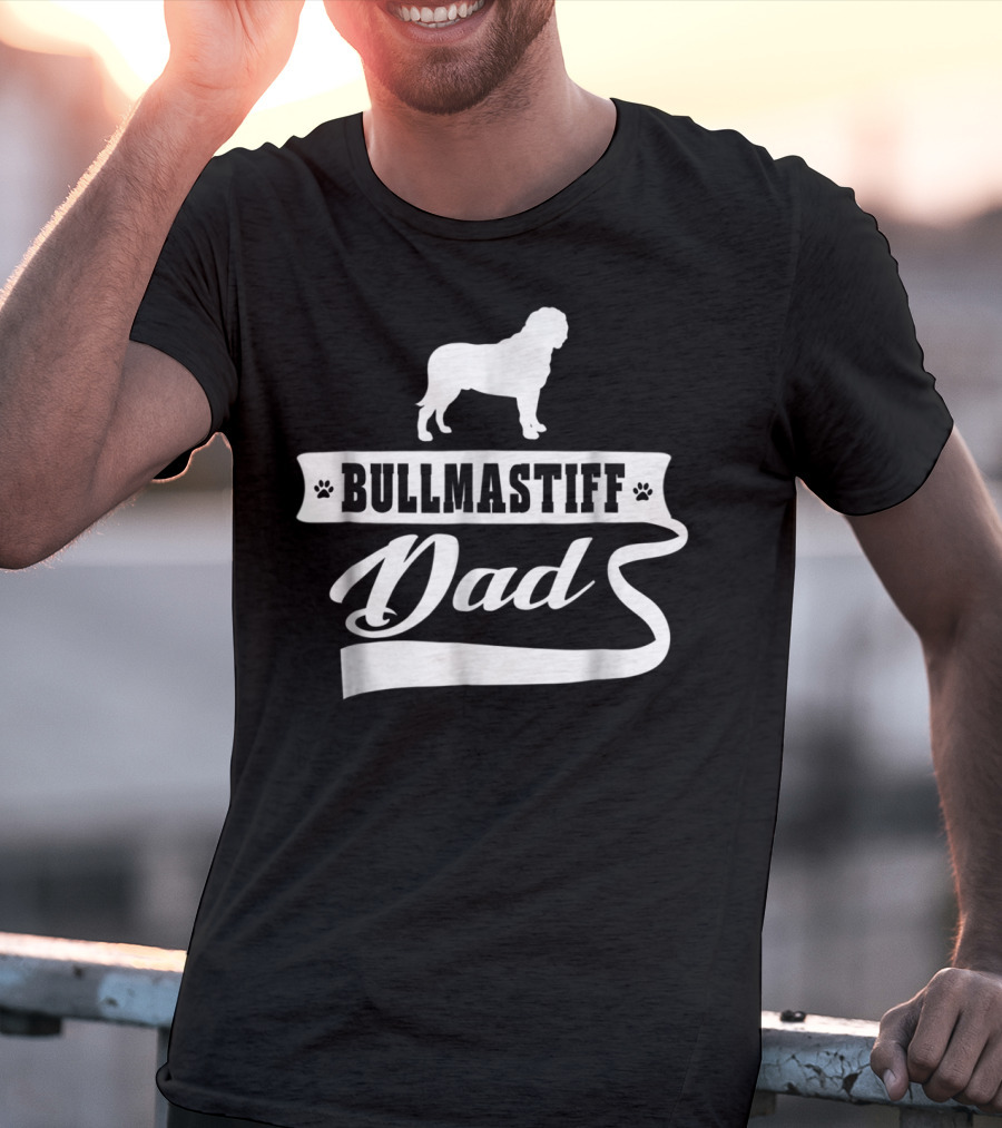 Bullmastiff Dad Dog Mens Animal Dogs T-Shirt