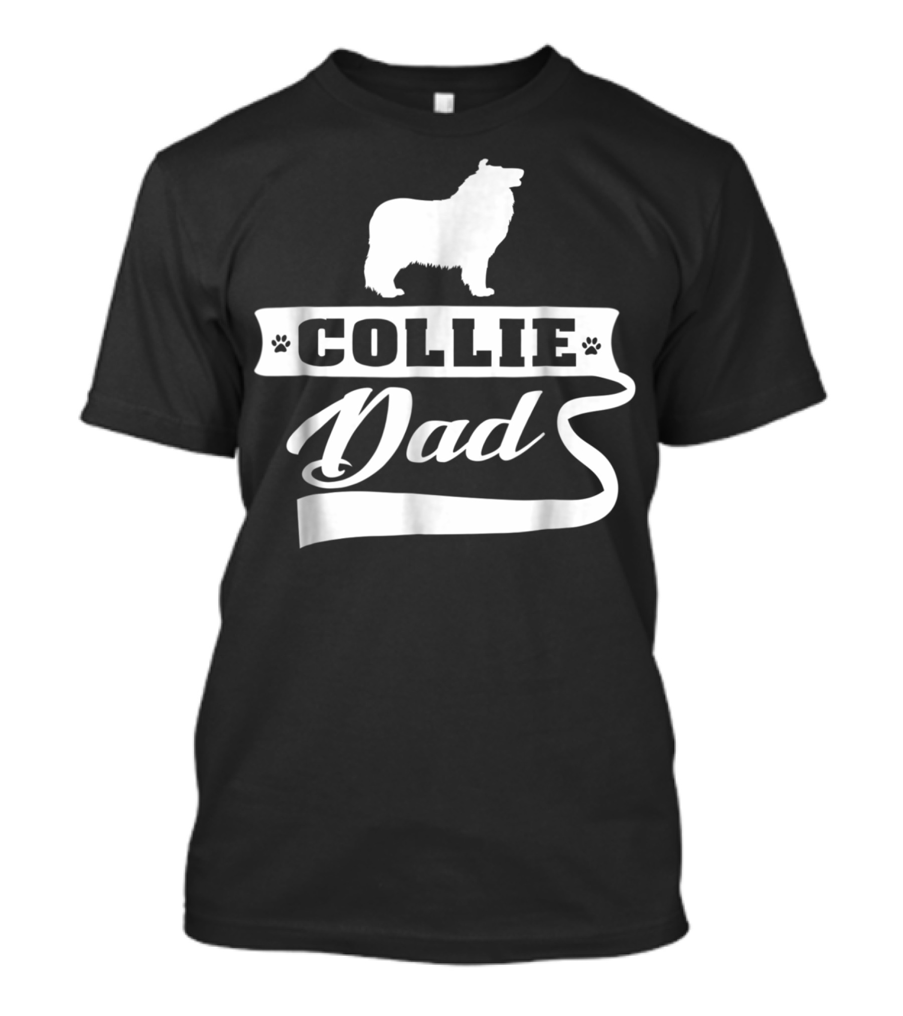 Collie Dad Dog Mens Animal Dogs T-Shirt