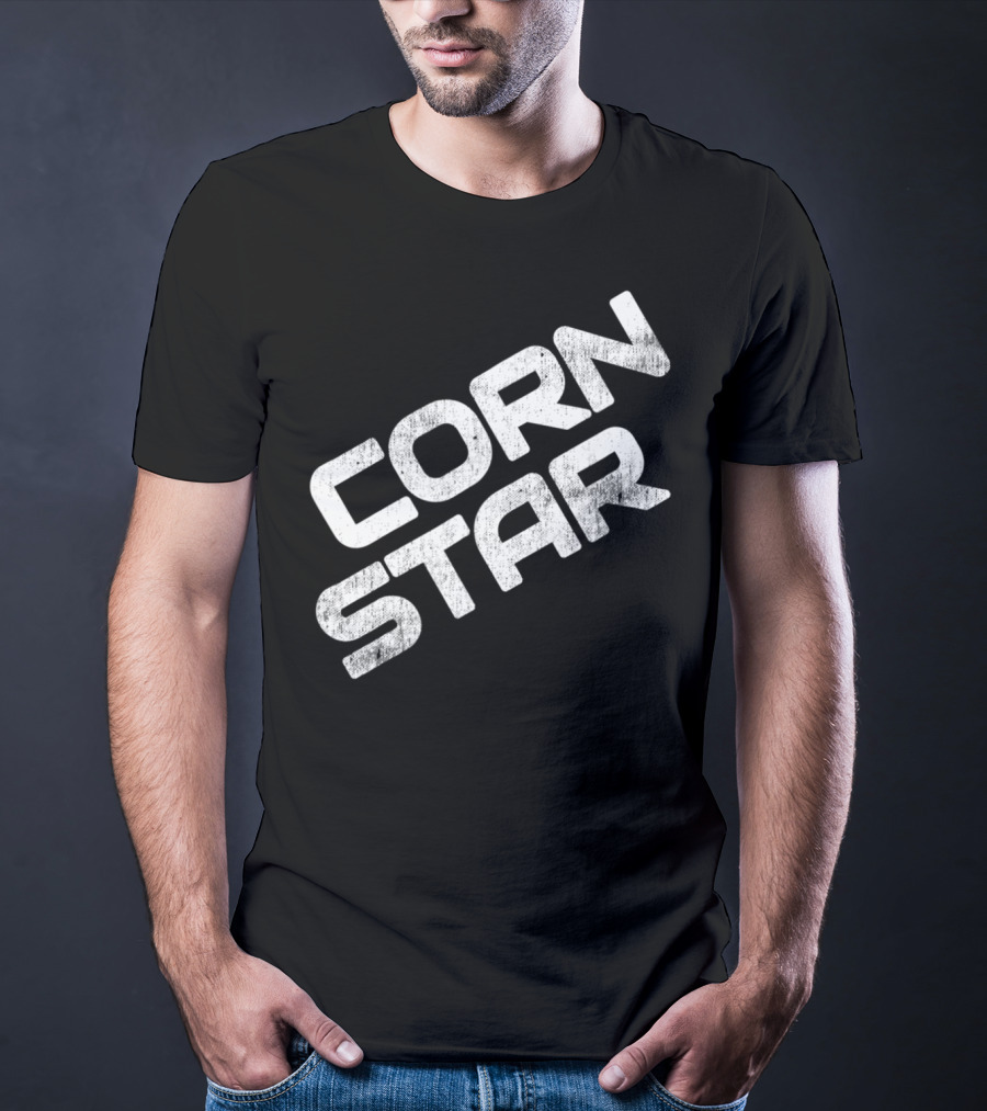 Corn Star Funny Dad Fathers Cornhole Bar Beer Toss Game T-Shirt