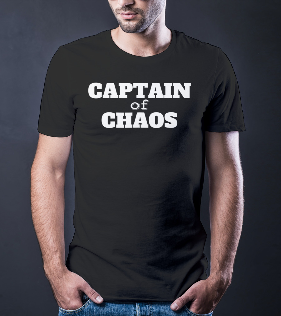 Captain Of Chaos Funny Dad Teacher96 Men T-Shirt