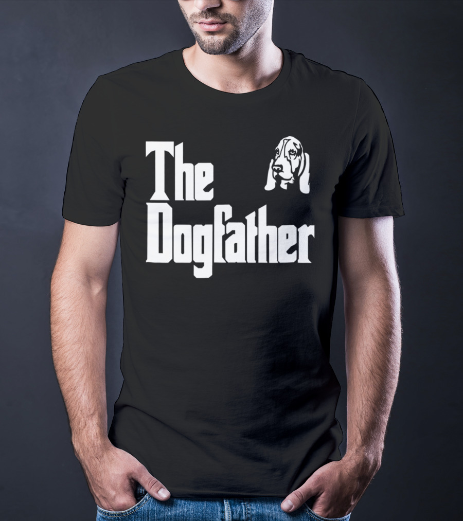 Basset Hound Dad The Dogfather Birthday Gift T-Shirt