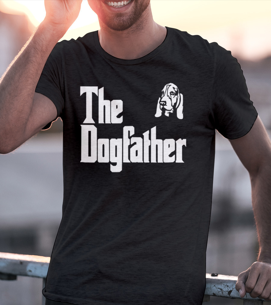Basset Hound Dad The Dogfather Birthday Gift T-Shirt