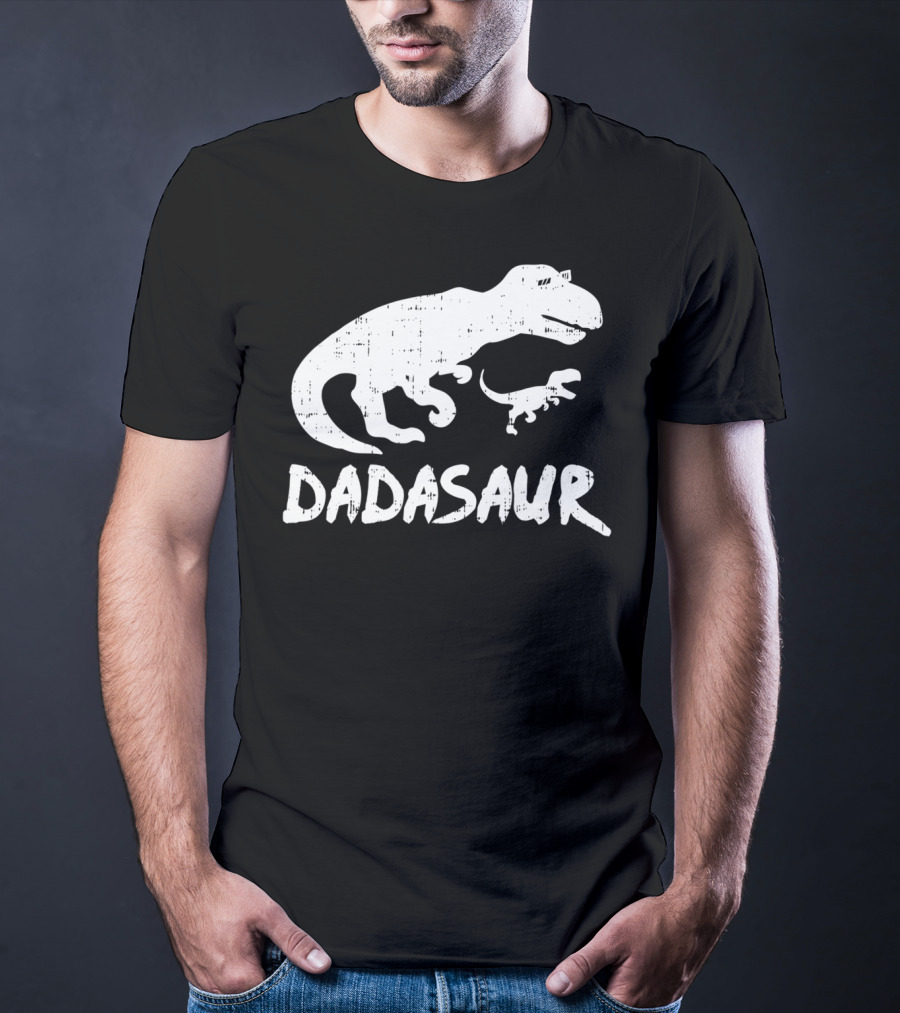 Dadasaur Funny TRex Dinosaur Dad Dadasaurus T-Shirt