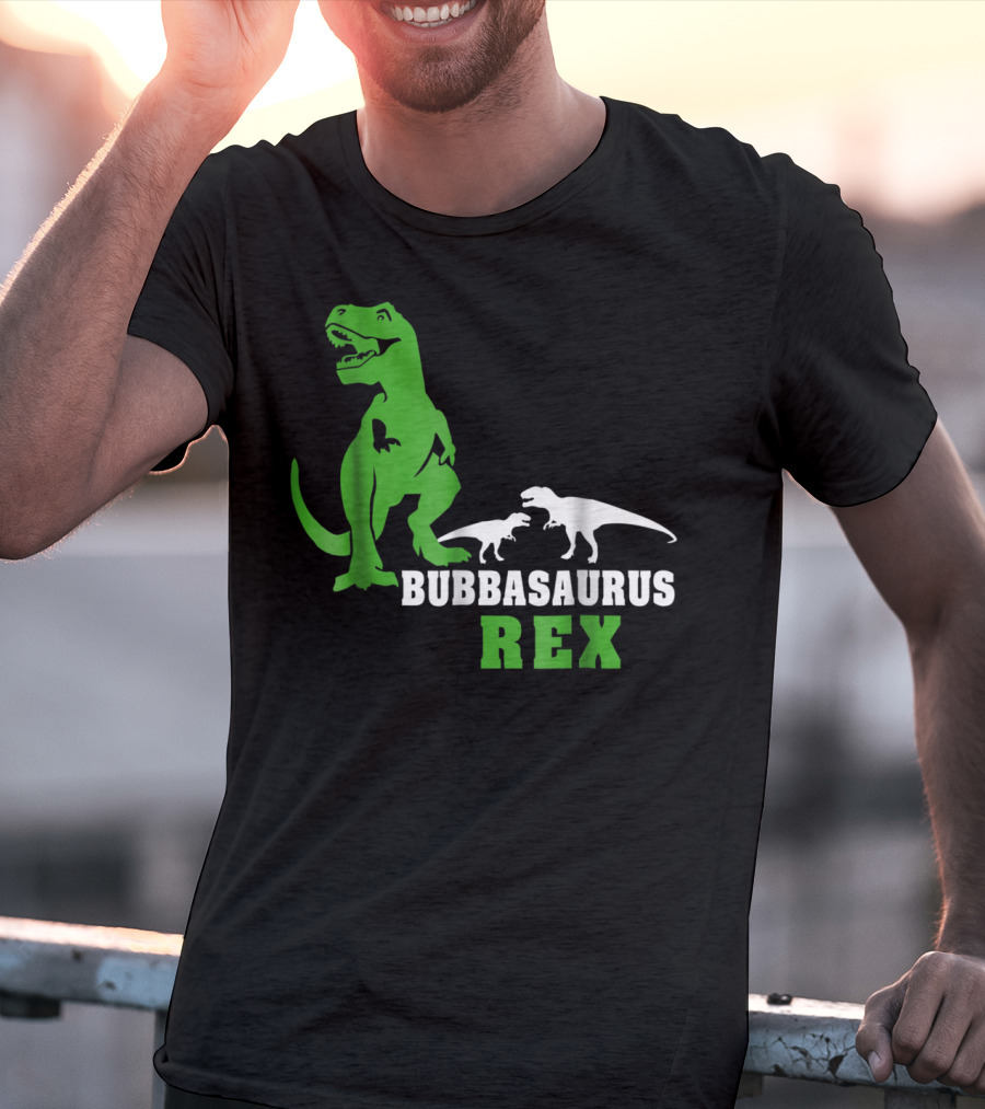 Bubbasaurus Rex Dinosaur Dad Men's T-Shirt