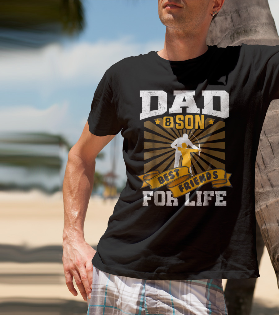 Dad Son Best Friends Archer Life T-Shirt