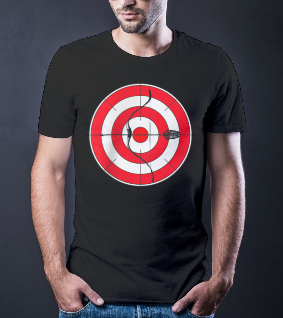 Archery Target Bear Deer Bow Arrow Novelty Mom Dad T-Shirt