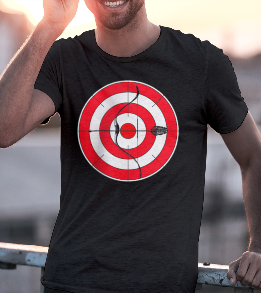 Archery Target Bear Deer Bow Arrow Novelty Mom Dad T-Shirt