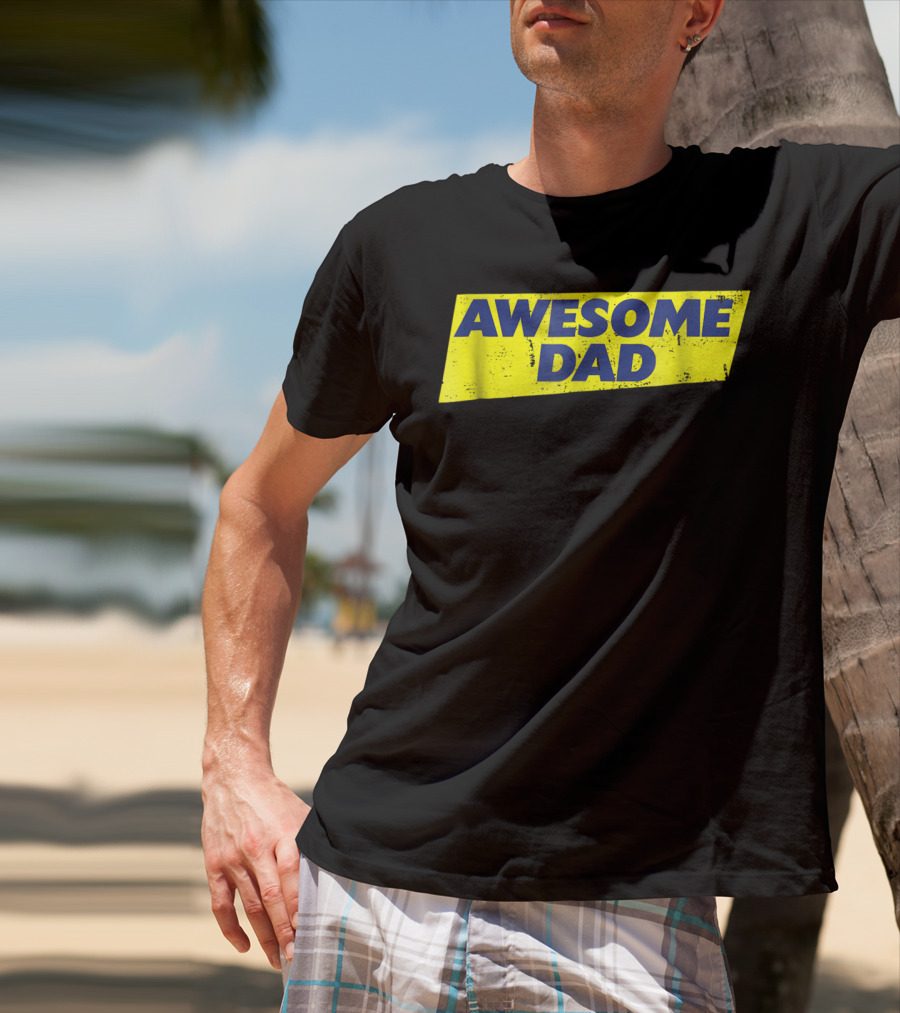 AWESOME DAD Vintage Style Design59 T-Shirt