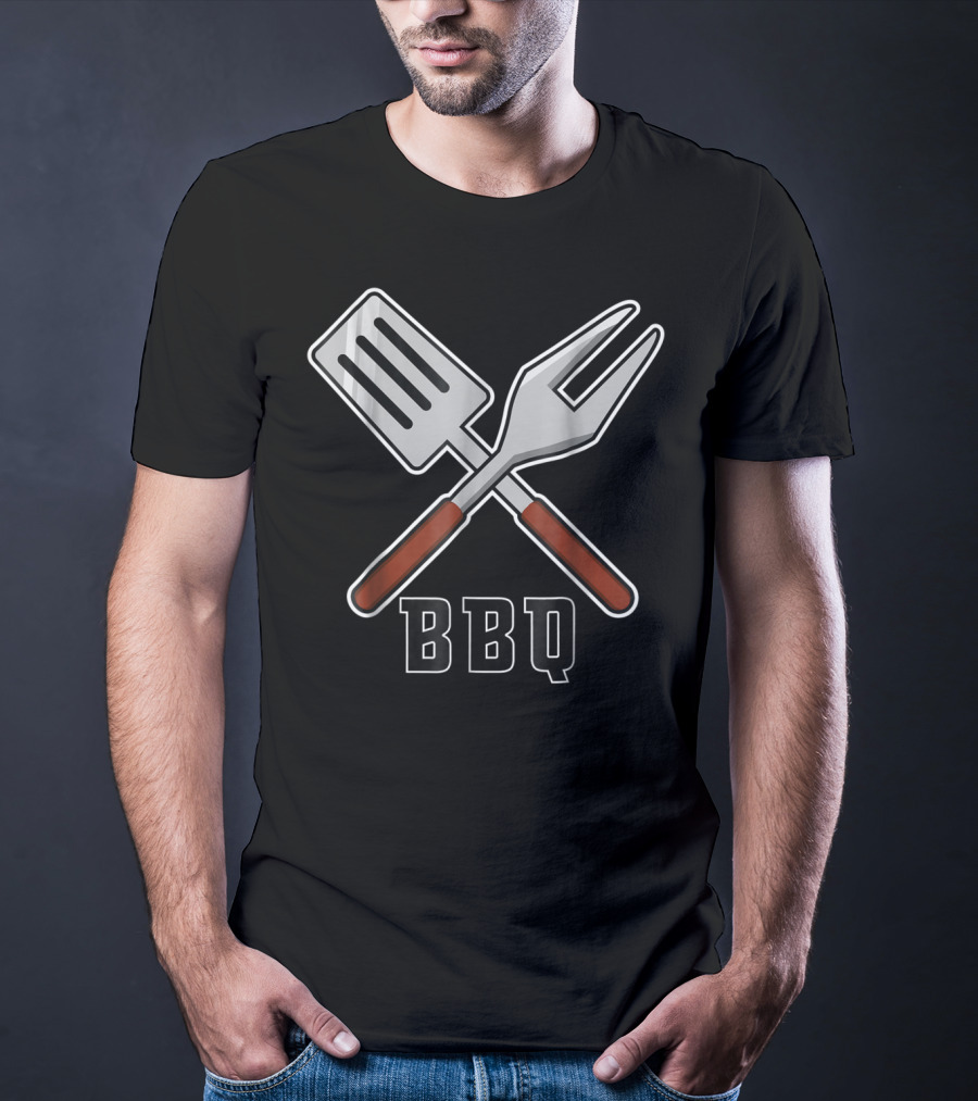 BBQ Pit Master Barbecue Tools Set Grilling Fork Spatula T-Shirt