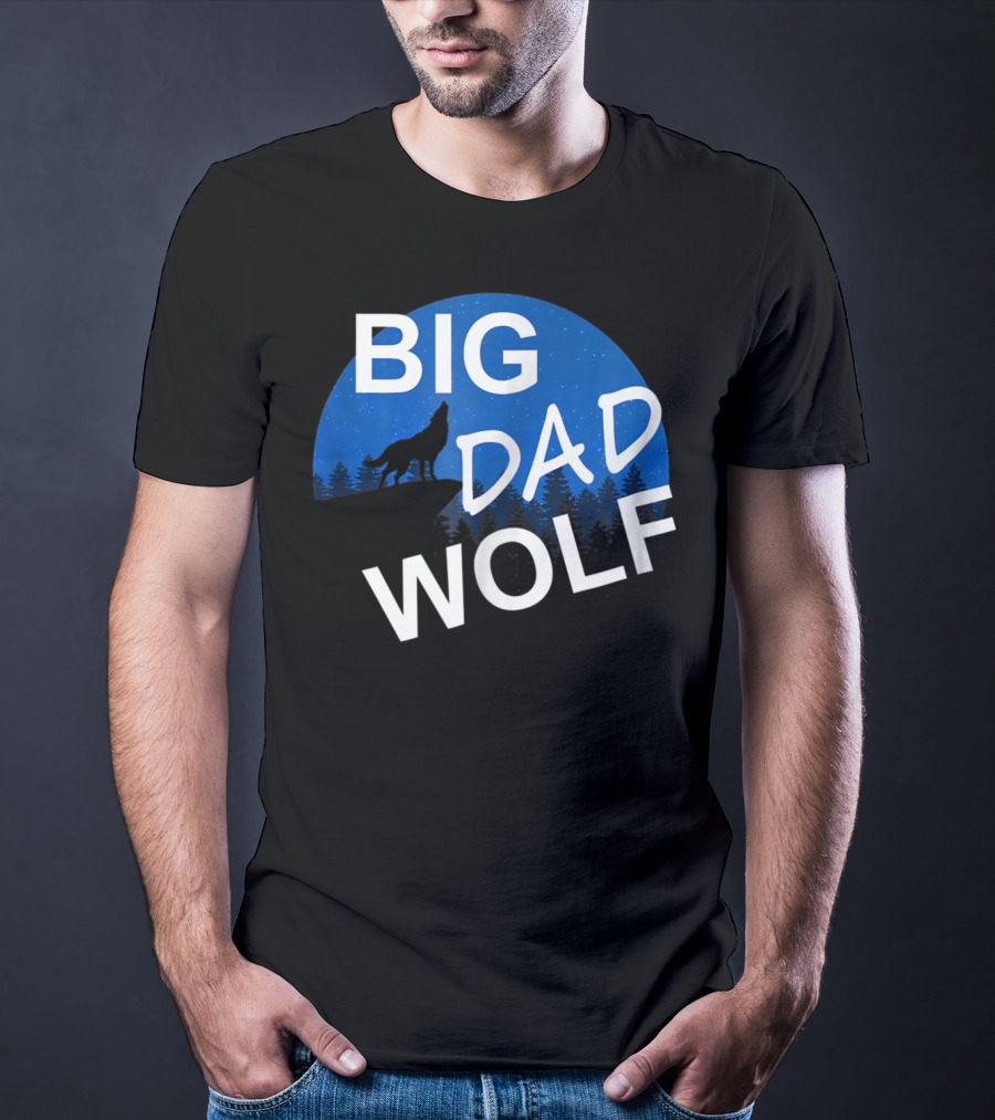 Big Dad Wolf Howling At The Moon 69 T-Shirt