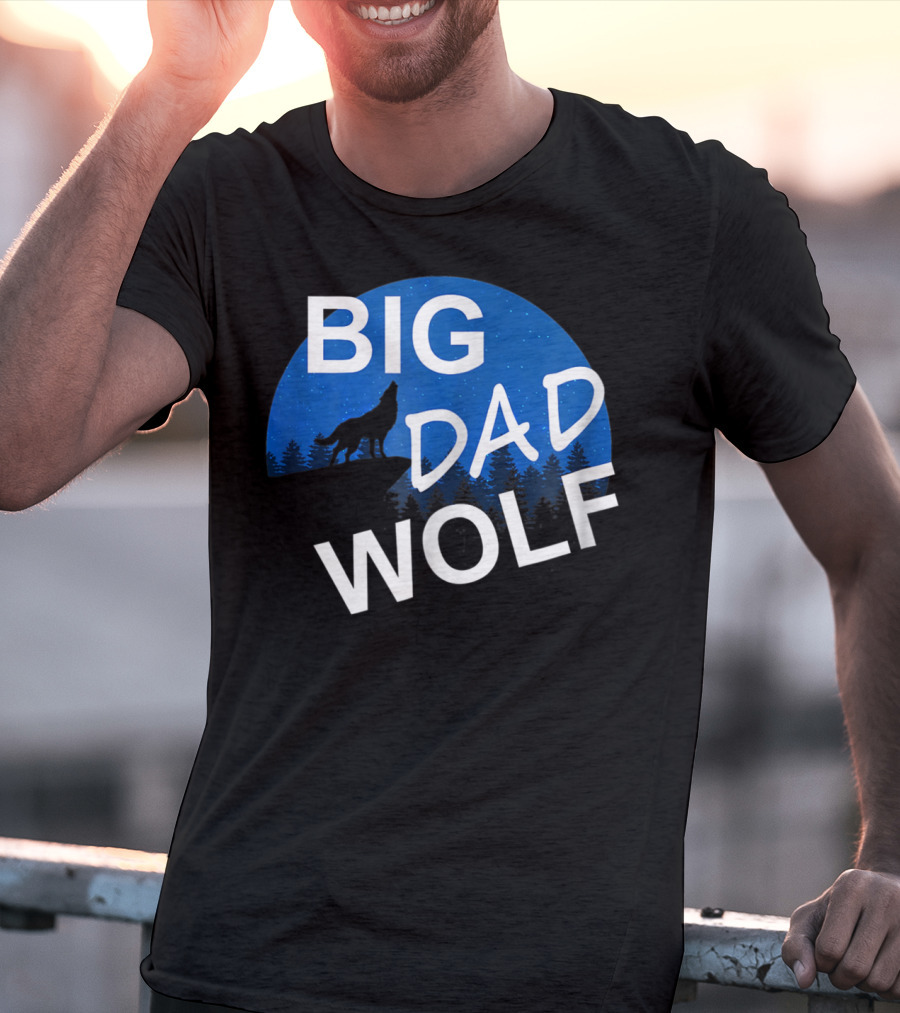 Big Dad Wolf Howling At The Moon 69 T-Shirt