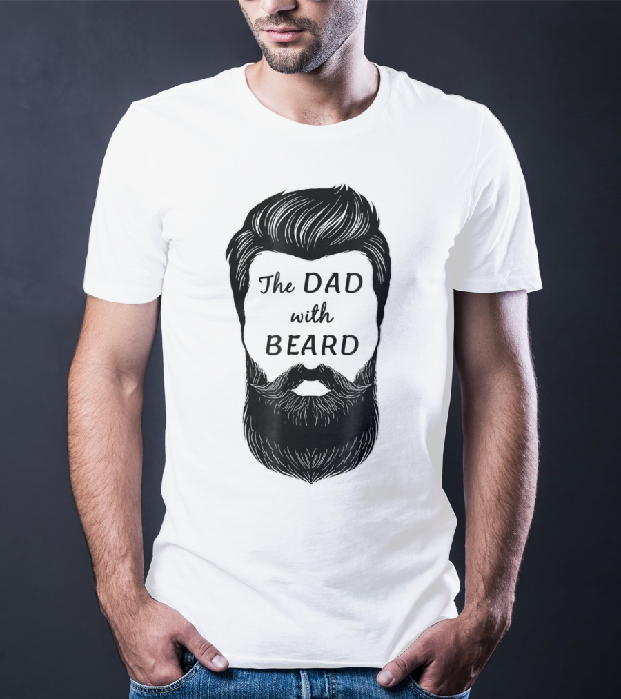 The Awesome Dad With Beard T-Shirt