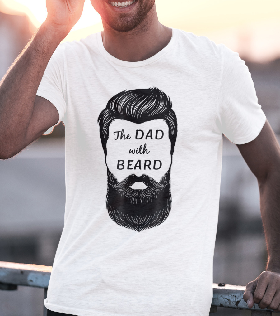 The Awesome Dad With Beard T-Shirt
