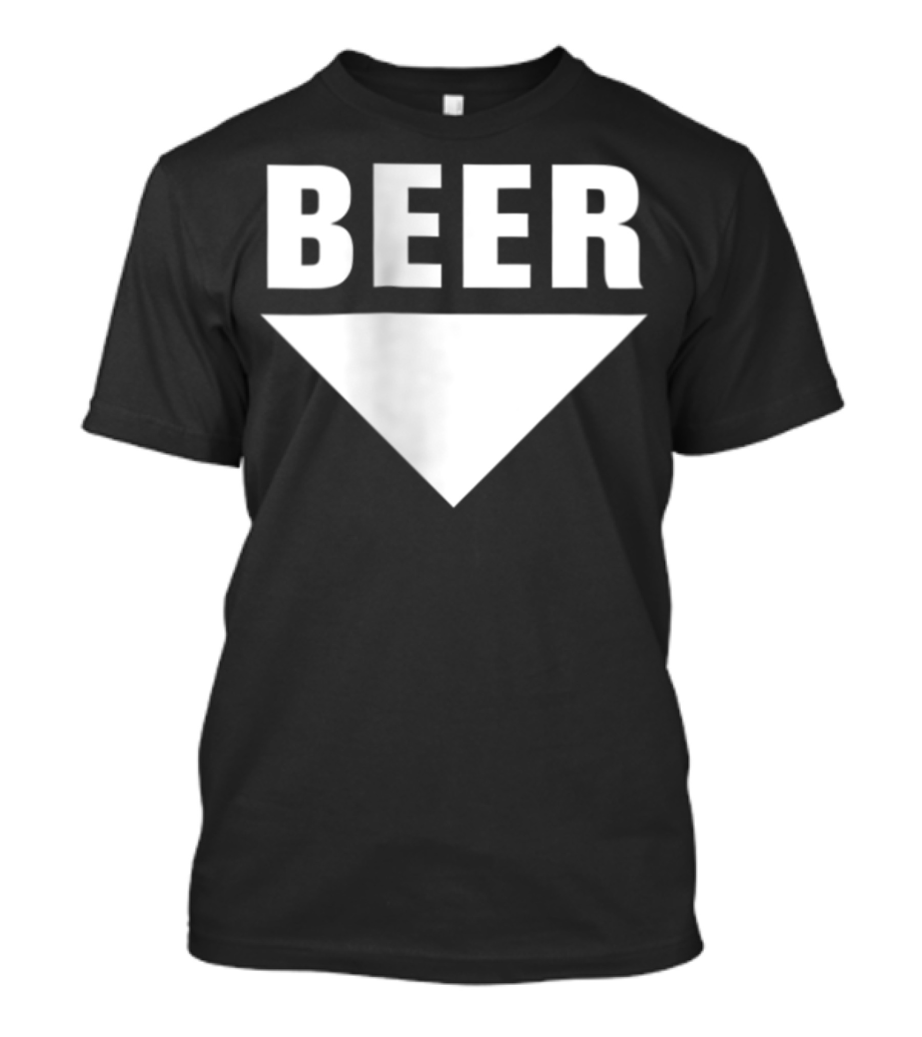BEER Belly Arrow Label Expecting Joke T-Shirt