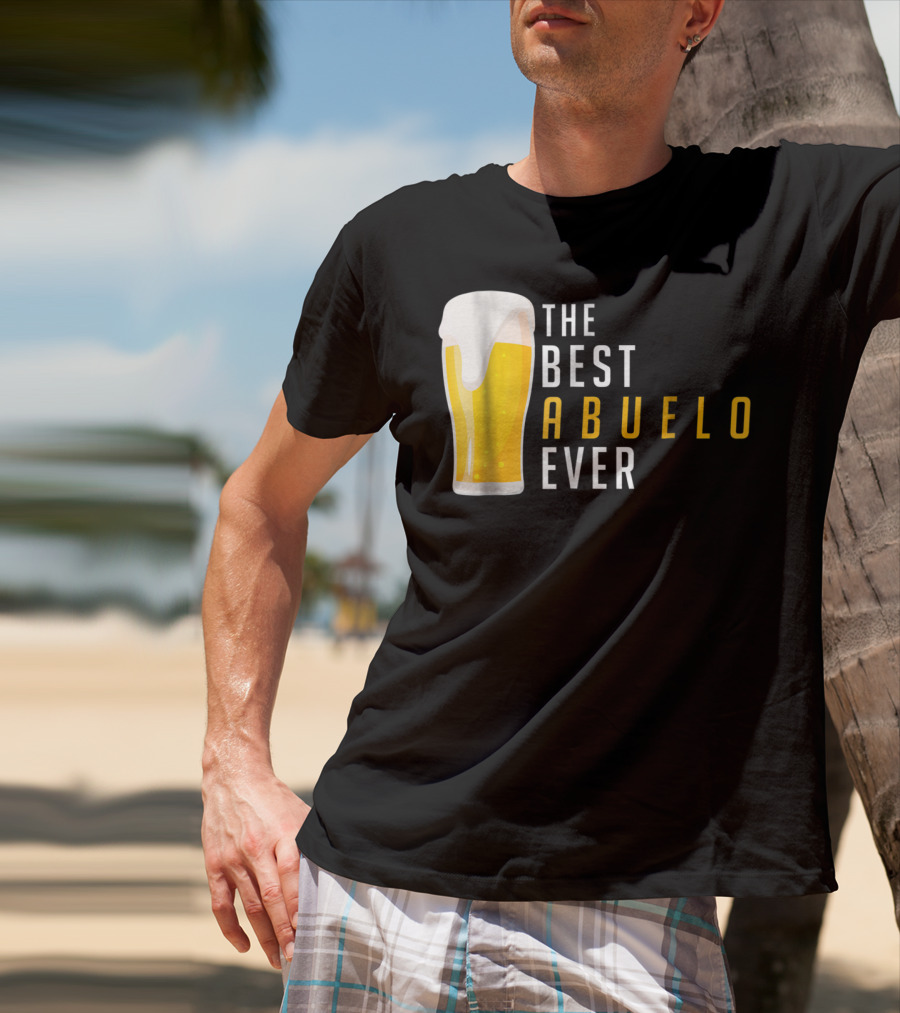 The Best Abuelo Ever Beer Glass T-Shirt