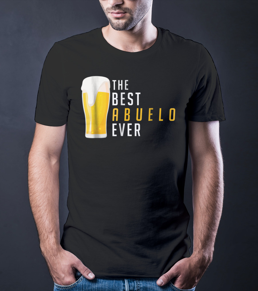The Best Abuelo Ever Beer Glass T-Shirt