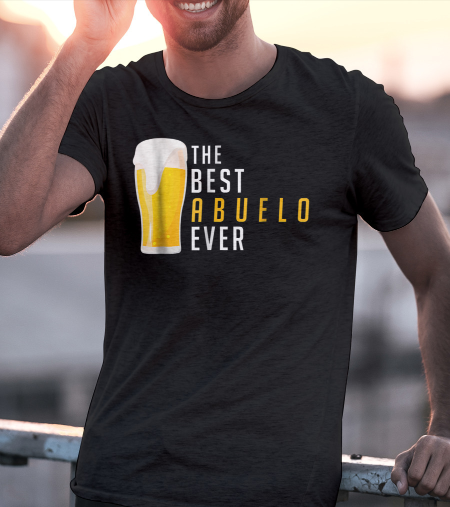 The Best Abuelo Ever Beer Glass T-Shirt