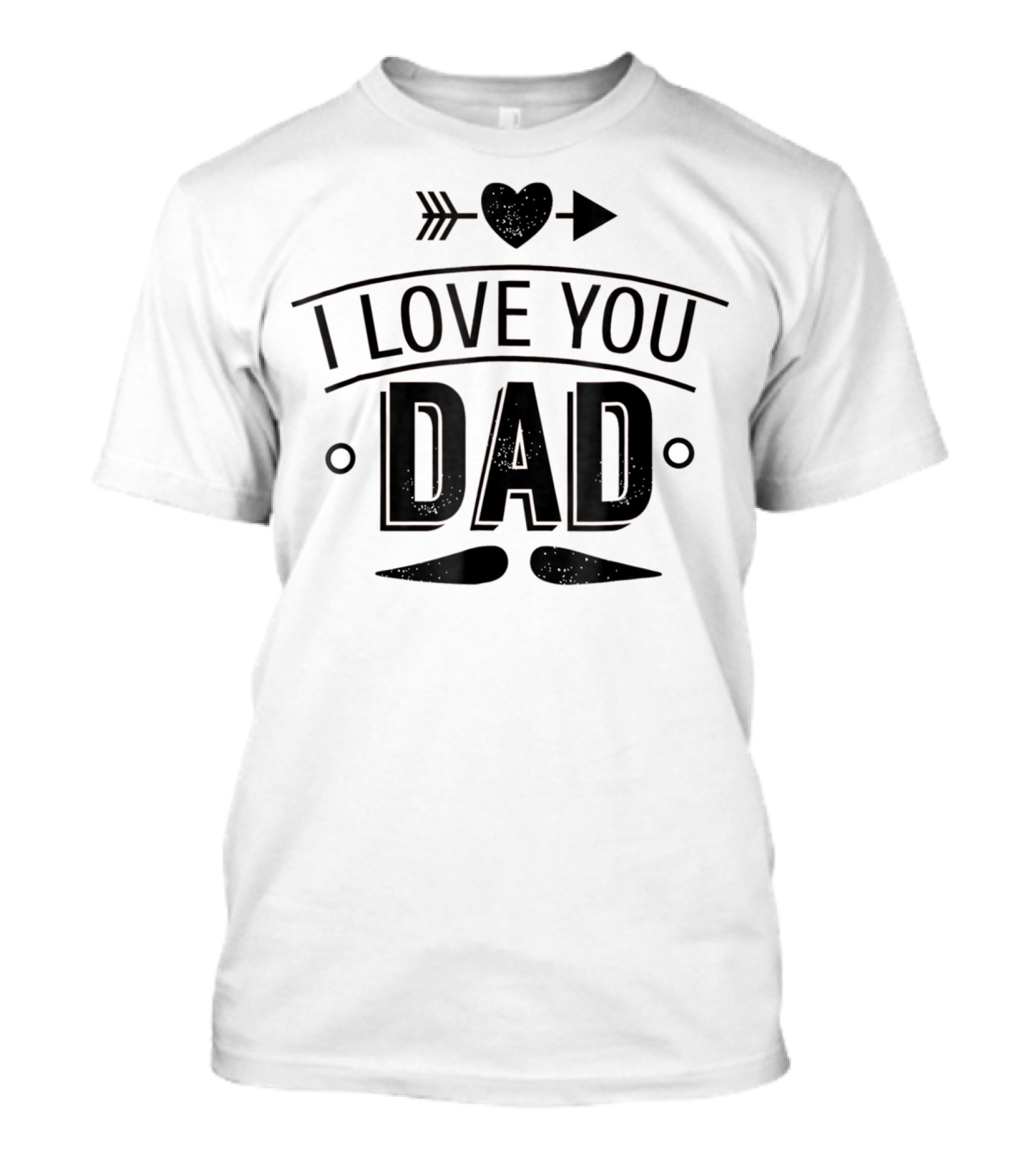 I Love You Dad With Heart Arrow T-Shirt