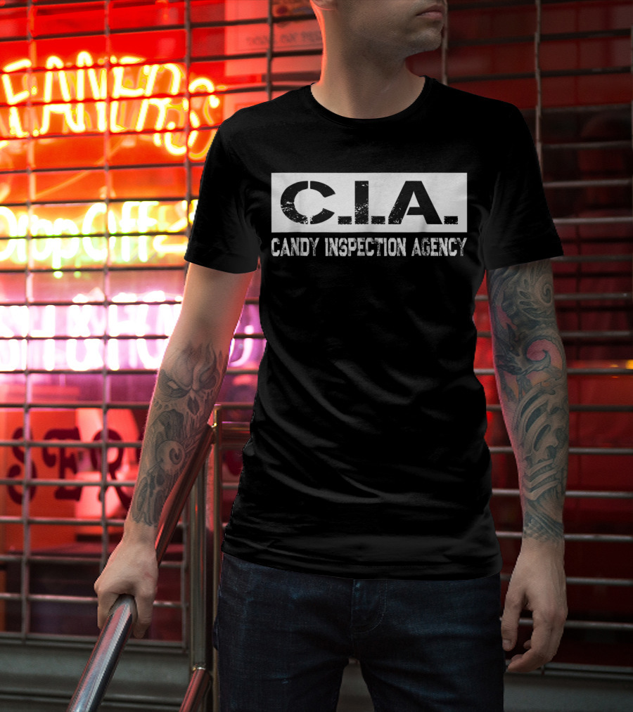CIA Candy Inspection Agency Dad Halloween Costume85 T-Shirt