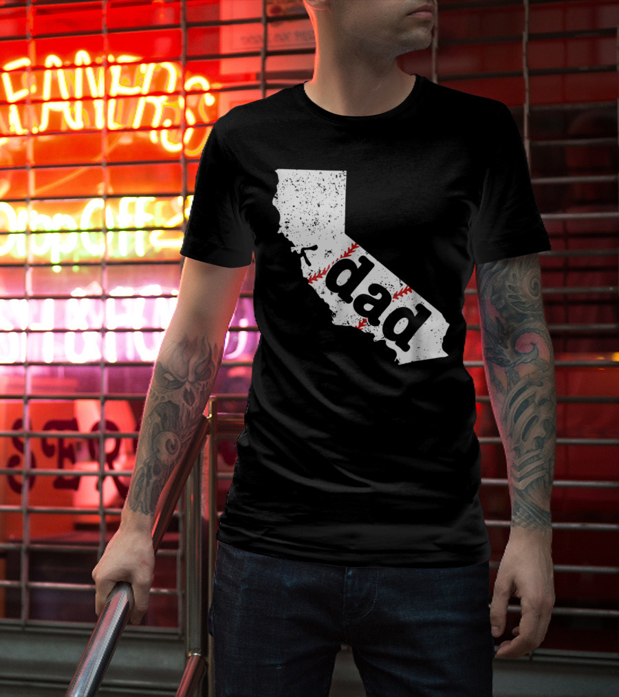 California Dad Baseball Softball Best T-Shirt