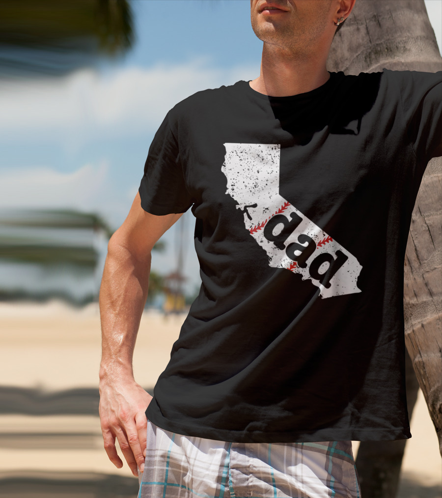 California Dad Baseball Softball Best T-Shirt