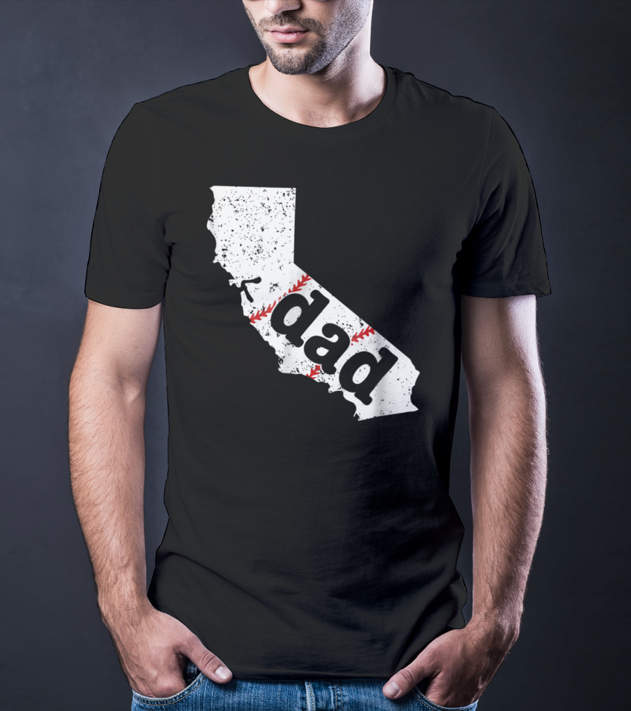 California Dad Baseball Softball Best T-Shirt