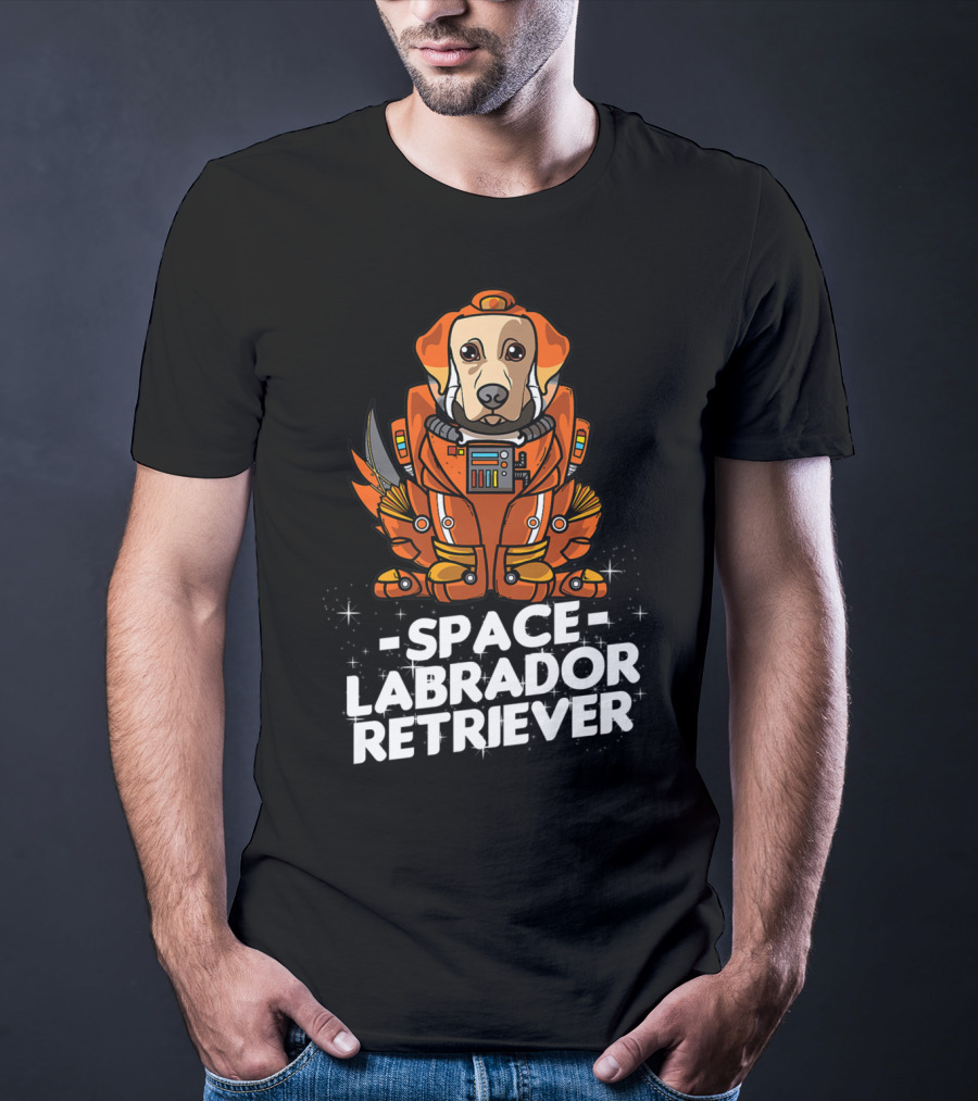 Space Labrador Retriever Space Suit Dog T-Shirt
