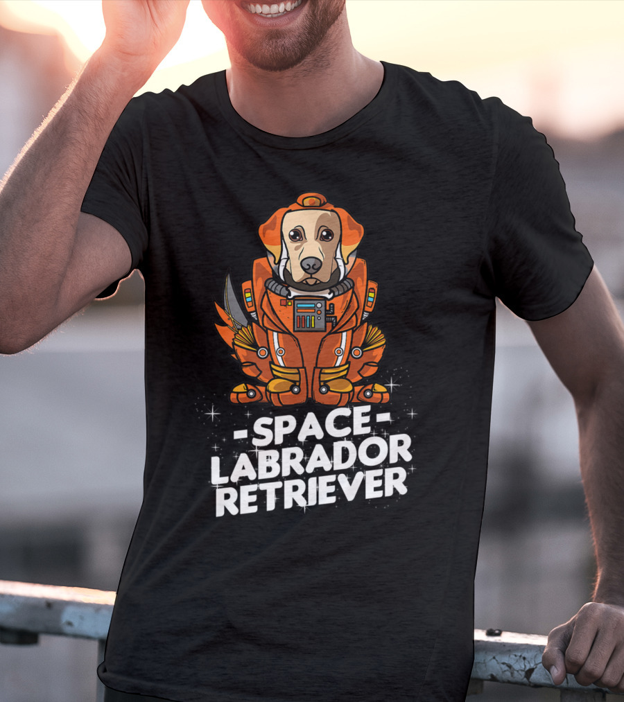 Space Labrador Retriever Space Suit Dog T-Shirt