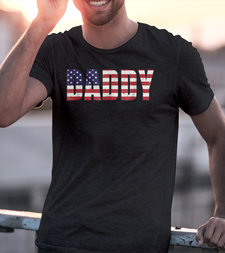 Daddy American Flag T-Shirt