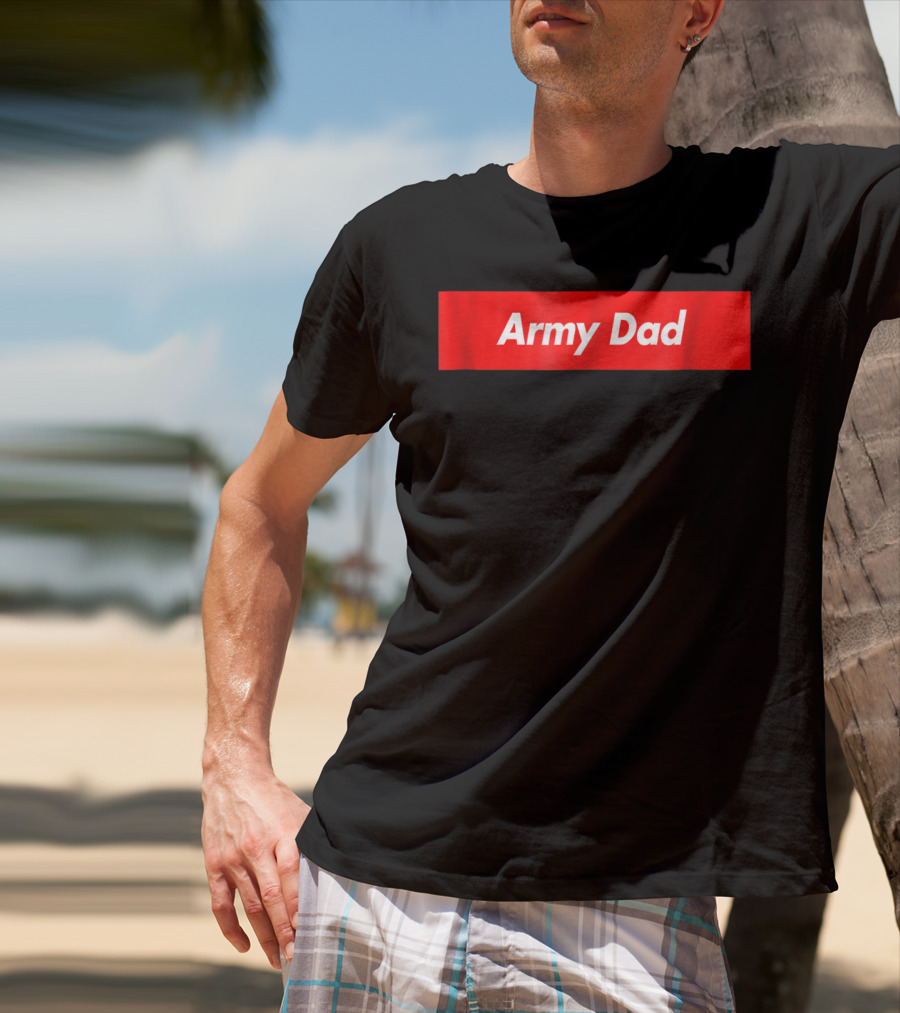 Army Dad Red Box T-Shirt