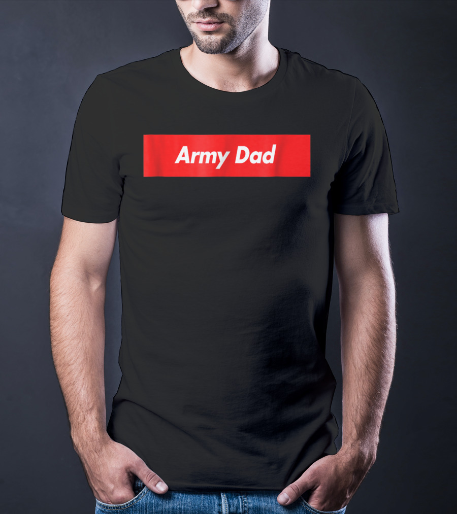 Army Dad Red Box T-Shirt