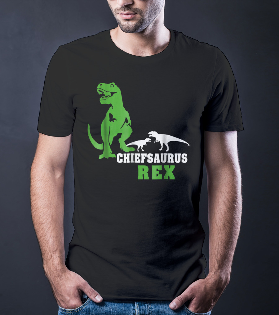 Chiefsaurus Rex Dinosaur Men T-Shirt