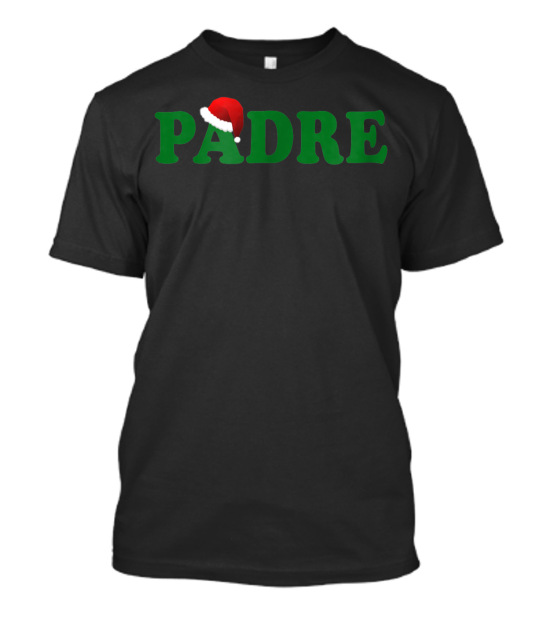 Padre Christmas Santa Hat Dad T-Shirt