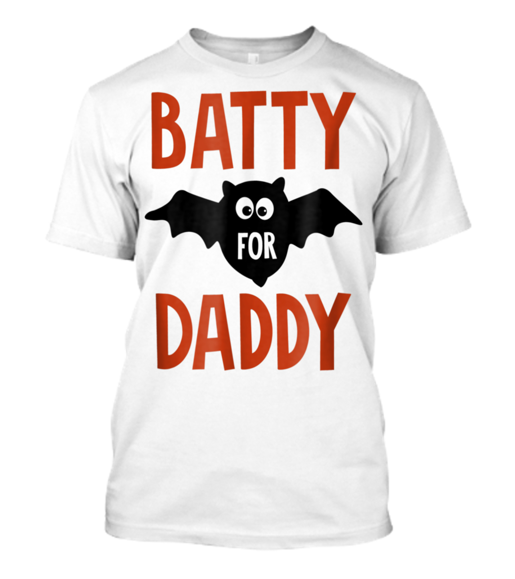 Batty For Daddy Halloween Kids Dad59 T-Shirt
