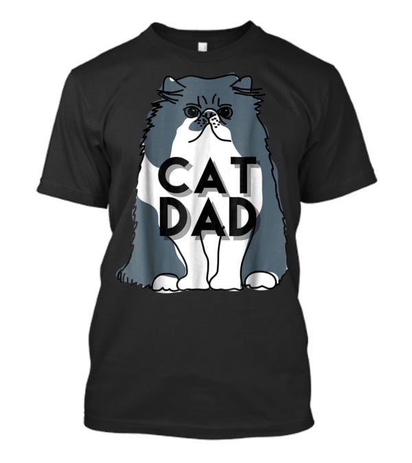 Cat Dad Funny Men Kitty Best T-Shirt