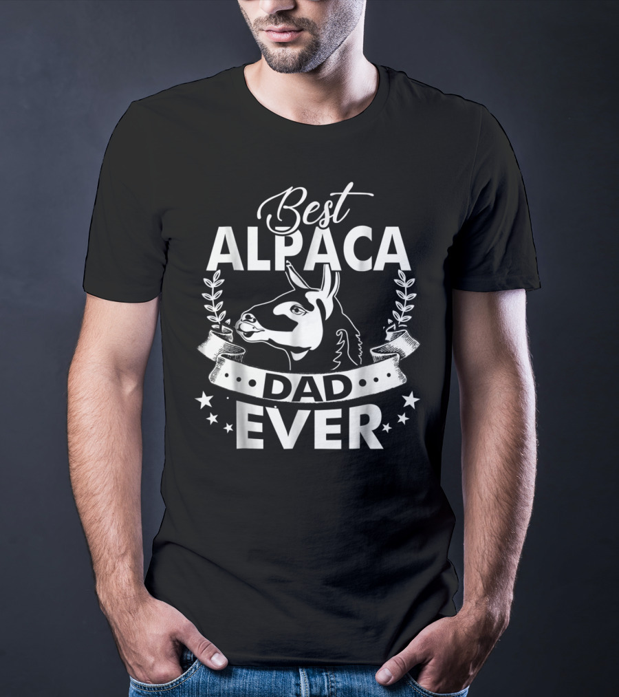 Best Alpaca Dad Ever Alpaca T-Shirt