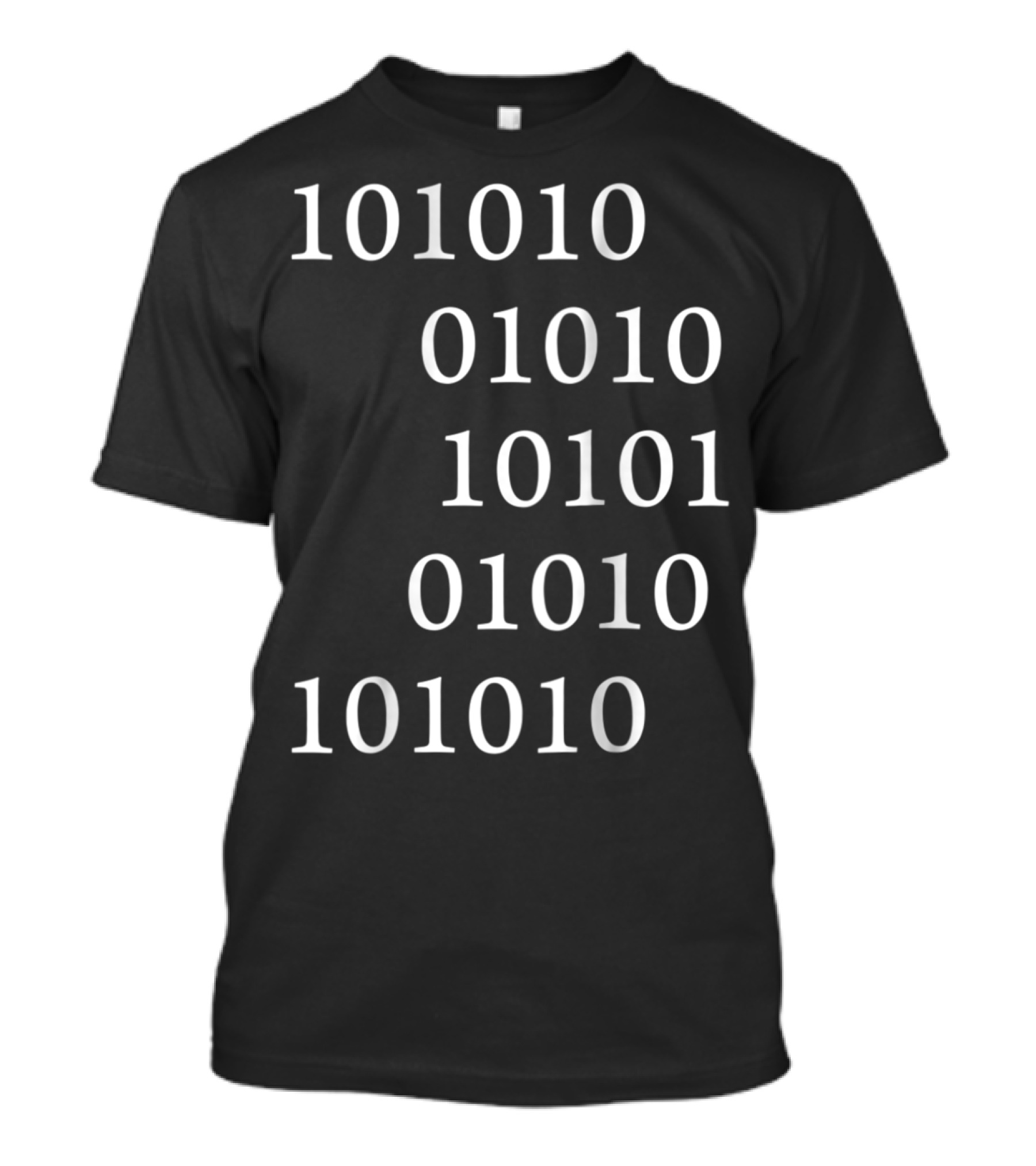 Binary Code Pattern For Geek Dad T-Shirt