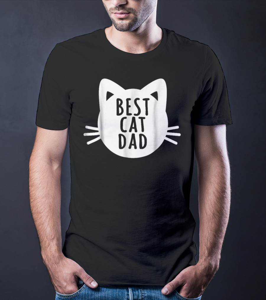 Best Cat Dad Cat Father Funny Dy38 T-Shirt